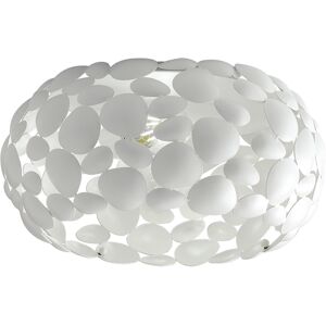 Luce Ambiente e Design Plafón en metal blanco 48 cm.