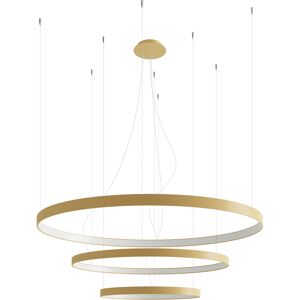 Thoro Lighting Lámpara colgante dorado aluminio 4000k  alt. 150 cm