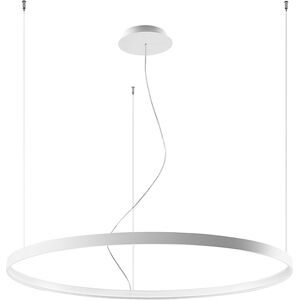 Thoro Lighting Lámpara colgante fabricada en acero blanco 3000k  alt. 150 cm