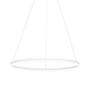 QAZQA Lámpara colgante de diseño blanca en 3 pasos 80 x 120 (cm)