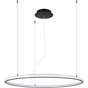 Thoro Lighting Lámpara de araña negro aluminio  alt. 160 cm