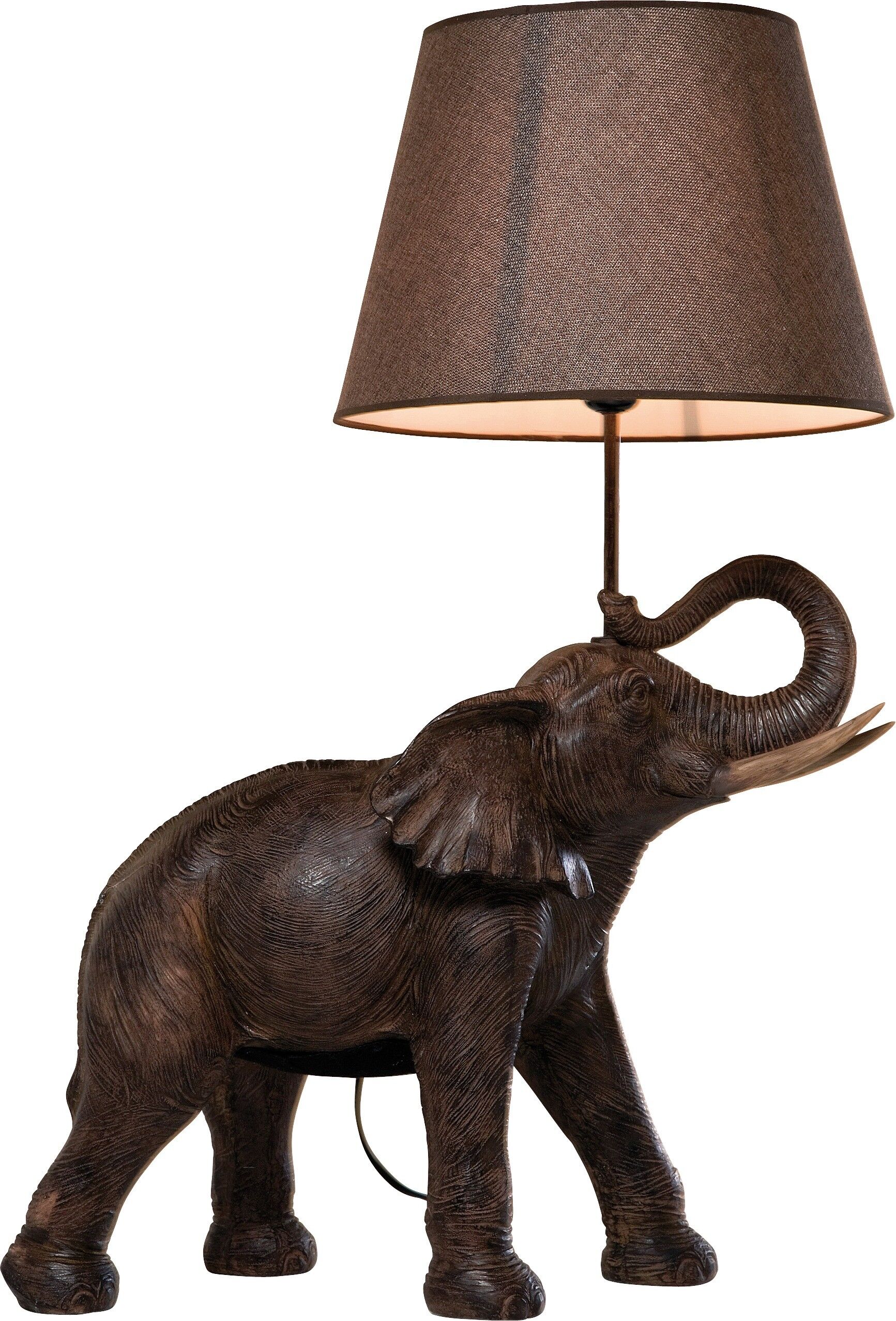 Kare Design Lámpara mesa marrón 74cm