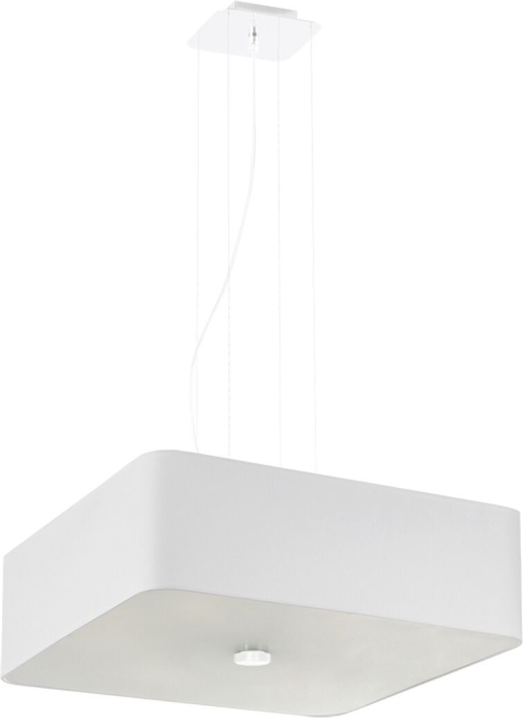 Sollux Lighting Lámpara de araña blanco tela, vidrio, acero  alt. 105 cm