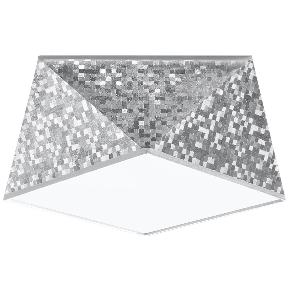 Sollux Lighting Lámpara de techo plata cloruro de polivinilo  alt. 15 cm