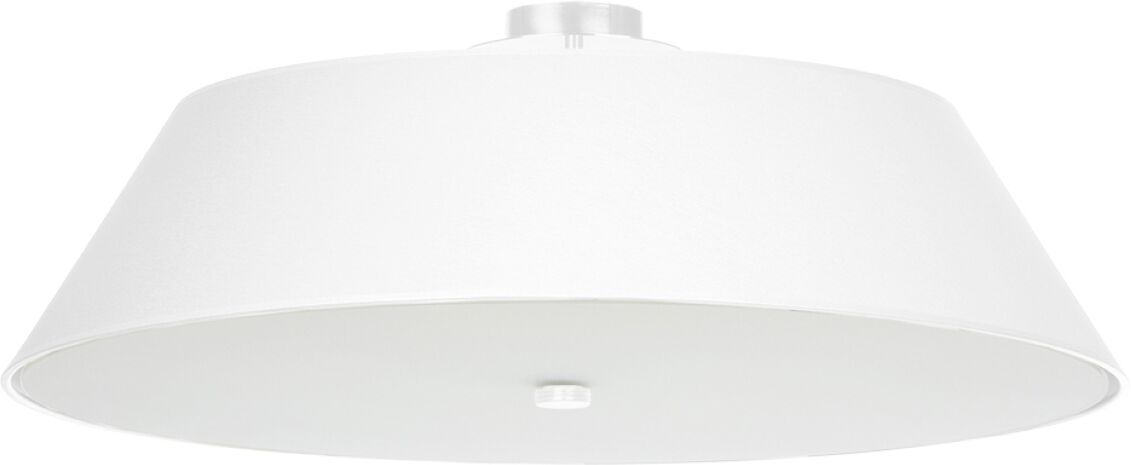 Sollux Lighting Lámpara de techo blanco tela, vidrio, acero  alt. 25 cm