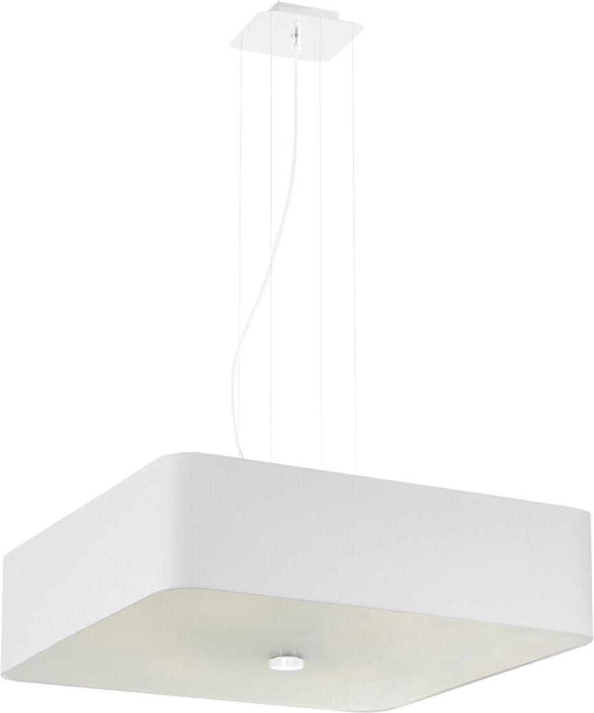 Sollux Lighting Lámpara de araña blanco tela, vidrio, acero  alt. 105 cm