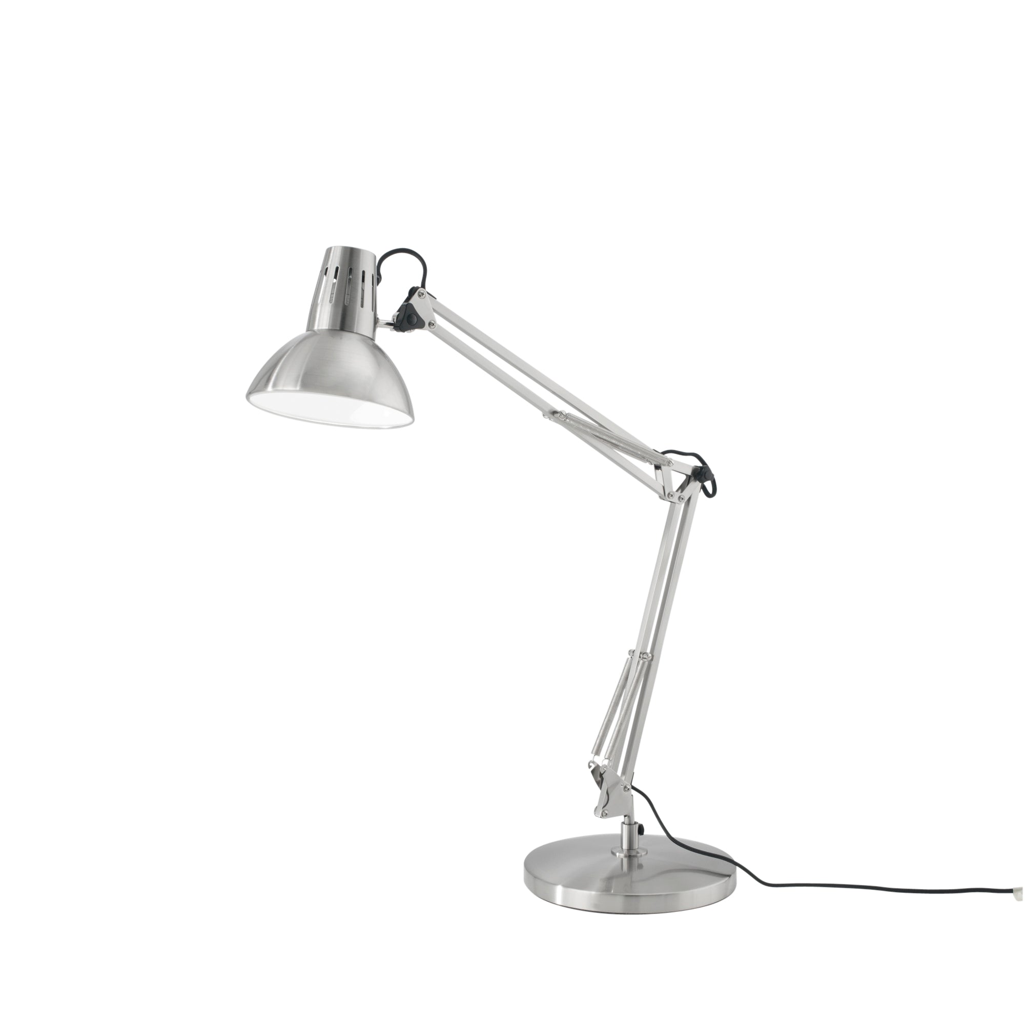 Luce Ambiente e Design Lámpara de mesa ajustable de metal níquel