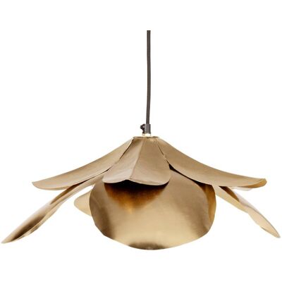 Maisons du Monde Lámpara de techo floral de acero dorado Ø45 cm Maisons du Monde Lámpara de techo floral de acero dorado Ø45 cm
