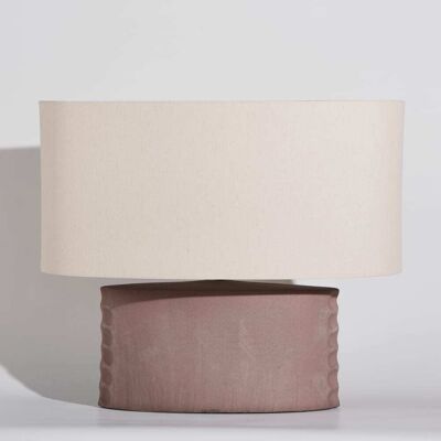 Maisons du Monde Lámpara de mesa de cerámica marrón Alt. 62 cm Maisons du Monde Lámpara de mesa de cerámica marrón Alt. 62 cm