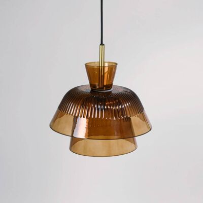 Maisons du Monde Lámpara de techo de vidrio ámbar Maisons du Monde Lámpara de techo de vidrio ámbar