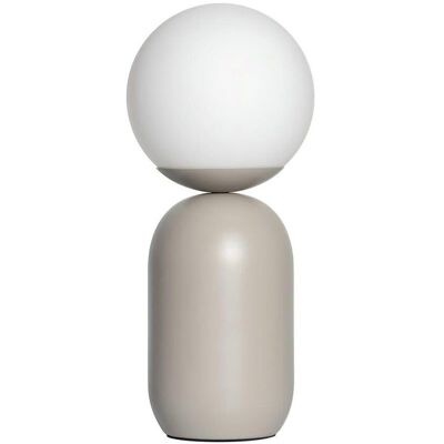 Lámpara de Mesa Notti Nórdica Gris Orgánica - Iluminación Interior Lámpara de Mesa Notti Nórdica Gris Orgánica - Iluminación Interior