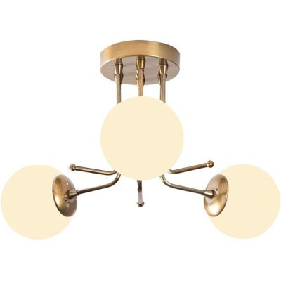 Wonderlamp Oro Plafón de techo 3 luces - Lámpara de techo Wonderlamp Oro Plafón de techo 3 luces - Lámpara de techo