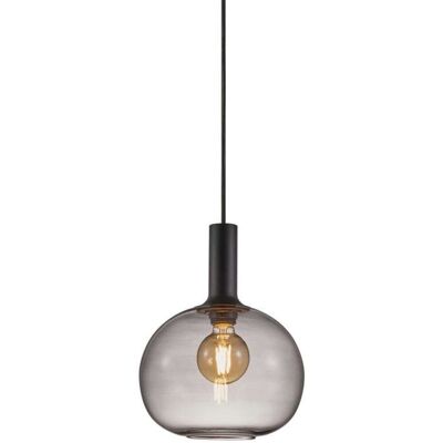 Nordlux Lámpara de techo en metal vidrio ahumado diám:25cm Nordlux Lámpara de techo en metal vidrio ahumado diám:25cm