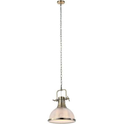 Sulion Lámpara colgante decorativa de metal y cristal Sulion Lámpara colgante decorativa de metal y cristal