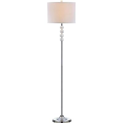 Safavieh Lámpara de pie en cristal/metal, plata Safavieh Lámpara de pie en cristal/metal, plata