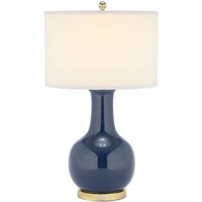 Safavieh Lámpara de mesa en cerámica, azul marino Safavieh Lámpara de mesa en cerámica, azul marino