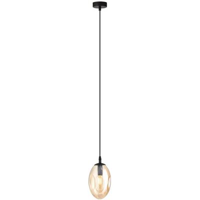Wonderlamp Lámpara colgante con esfera ámbar y altura regulable max. 100cm Wonderlamp Lámpara colgante con esfera ámbar y altura regulable max. 100cm