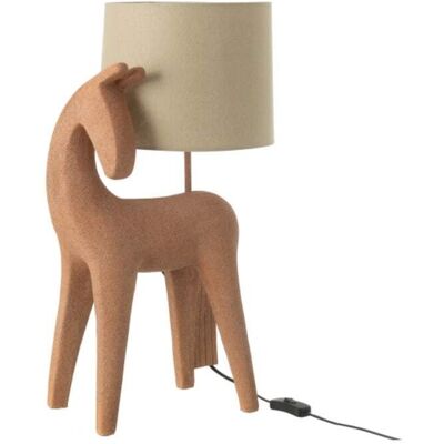 J-line Lámpara caballo de resina marrón 32x23.5x56 cm J-line Lámpara caballo de resina marrón 32x23.5x56 cm