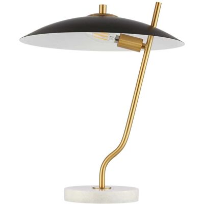 Safavieh Lámpara de mesa en mármol/metal, negro Safavieh Lámpara de mesa en mármol/metal, negro