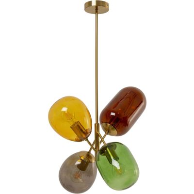 Kare Design Lámpara colgante 85 cm de vidrio multicolor Kare Design Lámpara colgante 85 cm de vidrio multicolor