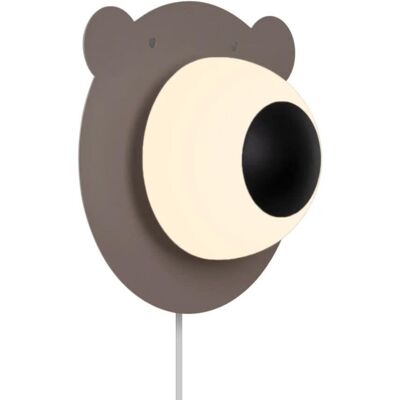 Lámpara de Pared Nordlux Bruna Bear - Infantil, E14, Marrón Lámpara de Pared Nordlux Bruna Bear - Infantil, E14, Marrón