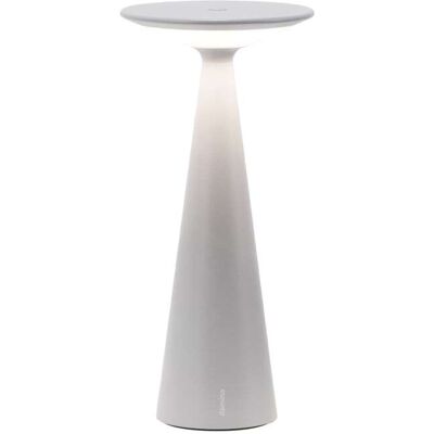Lámpara de mesa zafferano led de aluminio gris inalámbrica recargable Lámpara de mesa zafferano led de aluminio gris inalámbrica recargable