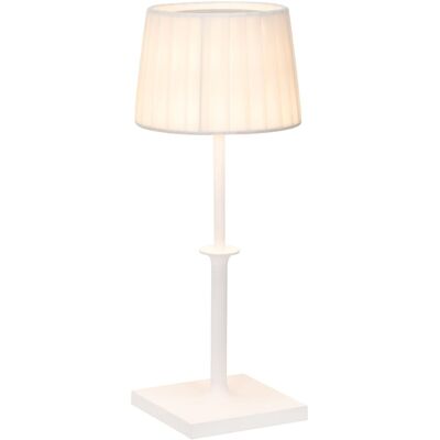 Lámpara de mesa led recargable zafferano blanca inalámbrica Lámpara de mesa led recargable zafferano blanca inalámbrica