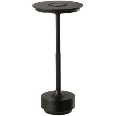 J-line Lámpara de mesa de plástico negro, 12,8 x 27,8 cm J-line Lámpara de mesa de plástico negro, 12,8 x 27,8 cm