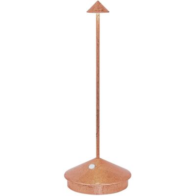 Lámpara de mesa led de hoja de cobre recargable zafferano Lámpara de mesa led de hoja de cobre recargable zafferano