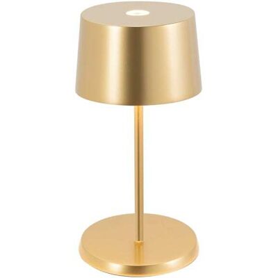 Lámpara de mesa led zafferano, recargable, oro amarillo mini Lámpara de mesa led zafferano, recargable, oro amarillo mini