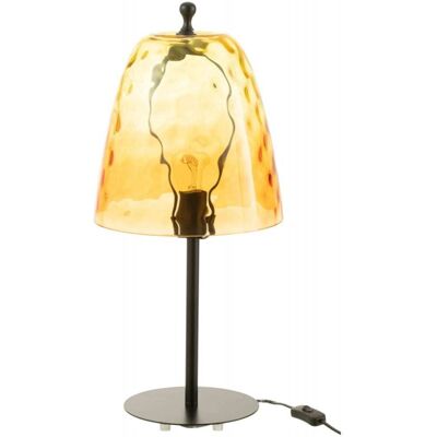 J-line Lámpara de vidrio amarillo 58x28x28 cm J-line Lámpara de vidrio amarillo 58x28x28 cm