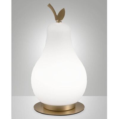 FABAS WILMA - blanco/bronce satinado - LED 3000K - 8W - lámpara de mesa FABAS WILMA - blanco/bronce satinado - LED 3000K - 8W - lámpara de mesa