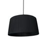 Sulion Lámpara de suspensión de tela negra 50cm