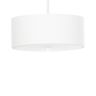 Sollux Lighting Lámpara de araña blanco tela, vidrio, acero  alt. 102 cm