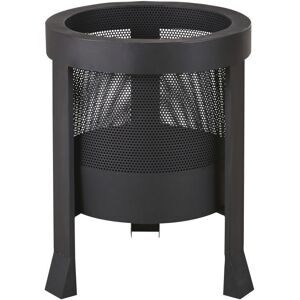 Maisons du Monde Chimenea exterior con patas de metal en gris