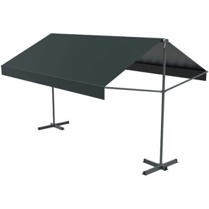 Concept Usine Toldo doble pendiente gris de 3780 x 1500/1500 mm