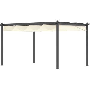 Outsunny Pérgola color beige 396 x 296 x 220 cm