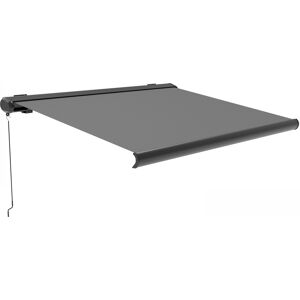 Oviala Tienda de almacenamiento con caja integral de 2.95x2.5m gris