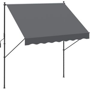 Outsunny Toldo manual color gris 200 x 175 x 310 cm