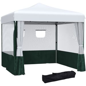 Outsunny Carpa plegable bicolor 270 x 270 x 300 cm