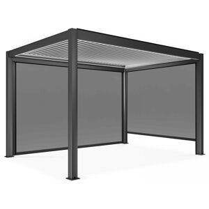 Oviala Pérgola bioclimática autoportante motorizadde 3x4m y 2 toldos