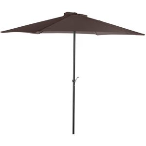 Fijalo Parasol poliester marron y negro 300x300x250cm