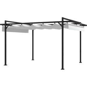 Outsunny Pérgola color blanco 297 x 397 x 235 cm