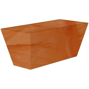 Newgarden Jardinera rectangular polietileno resistente terracota 80x37x37 cm