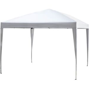 Outsunny Carpa plegable color blanco 295 x 295 x 255 cm