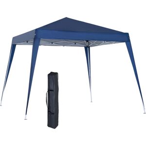 Outsunny Carpa plegable color azul 240 x 240 x 250 cm