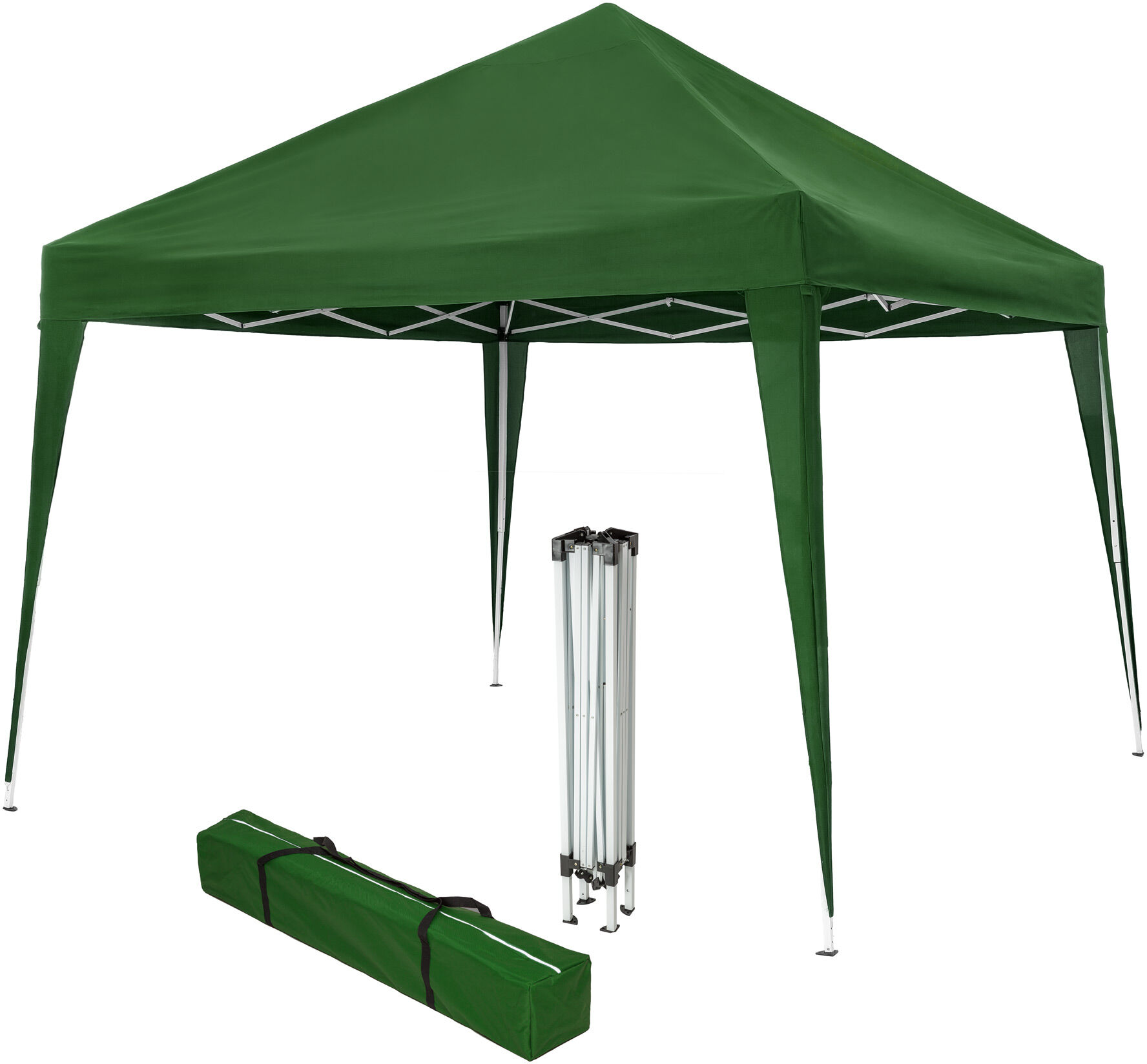 Tectake Carpa de jardín plegable linosa 3 x 3 m poliéster verde