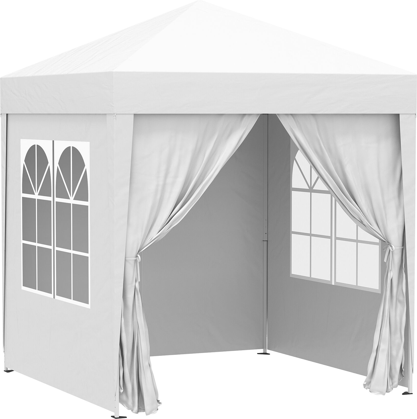 Outsunny Carpa plegable color blanco 200 x 200 x 240 cm