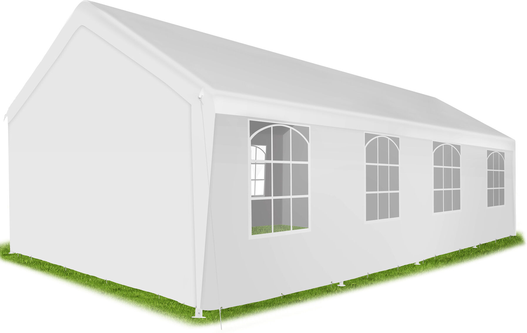 Tectake Carpa mamut 8x4m con sistema de clic estable e impermeable polietilen