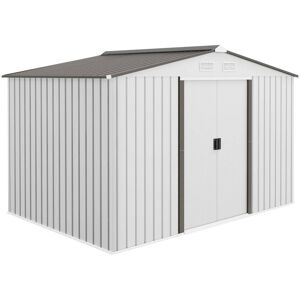 Outsunny Caseta de jardín 277x195x192 cm plata Outsunny Caseta de jardín 277x195x192 cm plata